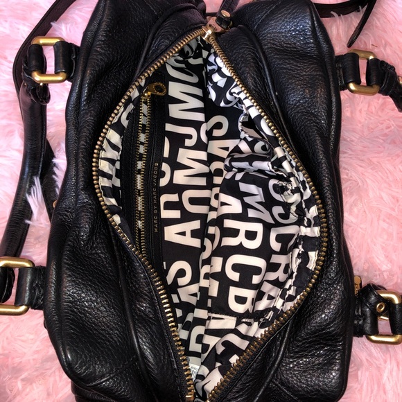 Marc by Marc Jacobs Classic Q Baby Groovee Womens Black Satchel Bag - Picture 12 of 15